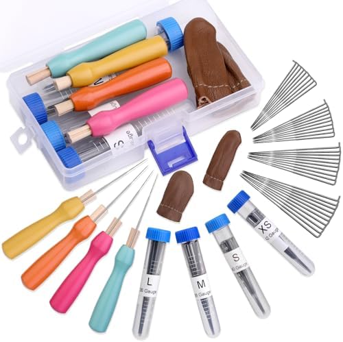 Wonvoc 40 PCS Felting Needles Set, 36/38/40/42 Gauge Felting Needles by wonvoc