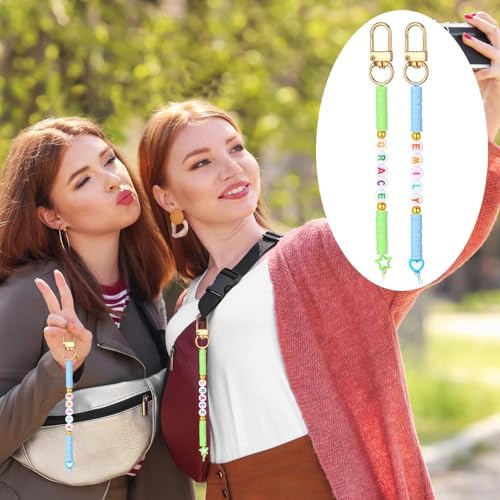 Ferreve 4948 Pcs Friendship Keychain Making Kit Clay Beads Bag Charms, Cute - Image 5