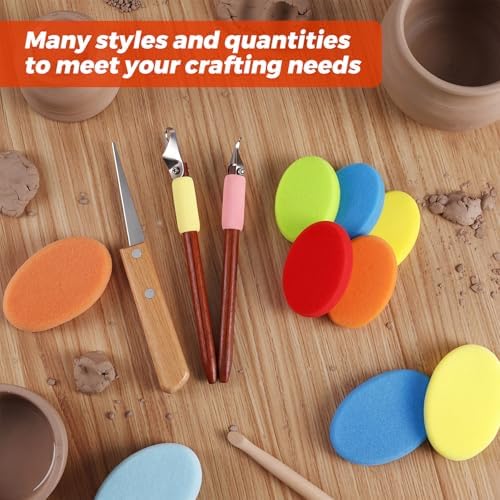 Leriton 2 Pack Clay Carving Tools Pottery Scrapers, Set 6, Colorful - Image 5