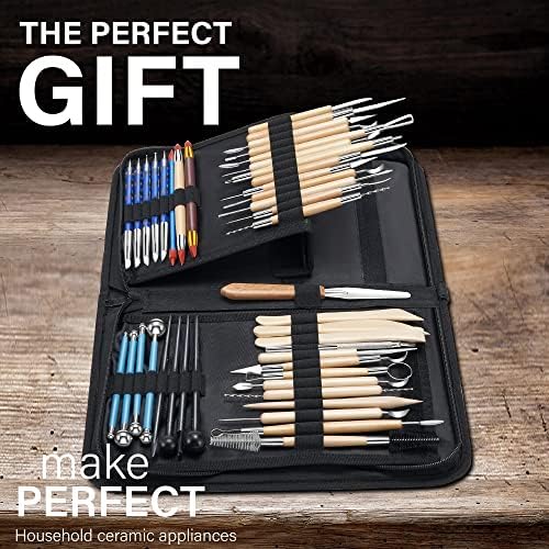 TEMONTIAN Clay Sculpting Tools for Pottery, Polymer & Air Dry Clay, 44 PCS - Image 2
