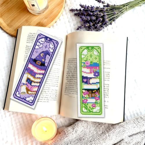 ORIGACH 6 Set Fantasy Tarot Cross Stitch Bookmark Kit for Beginner - Image 6