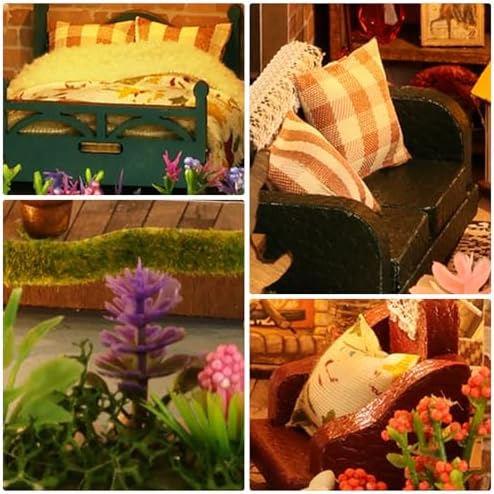 Dollhouse Kit, DIY Miniature House w/LED Adult, Forest Adventure - Image 5