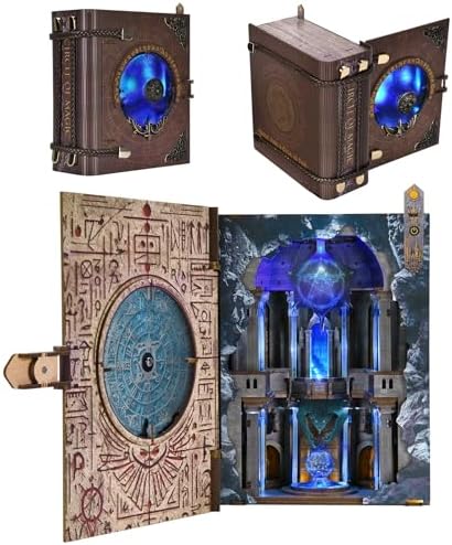 CCCDF Circle of Magic Book Nook Kit,Book Nook Magic Library with LED by CCCDF