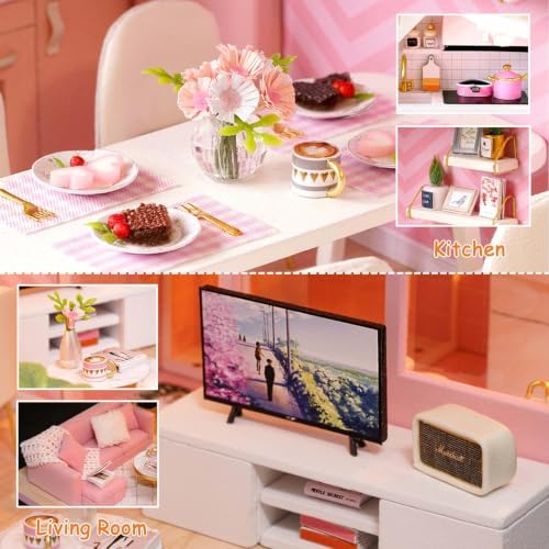 DIY Miniature Dollhouse Kit with Furniture Plus Dust Proof & Music Movement - Image 5