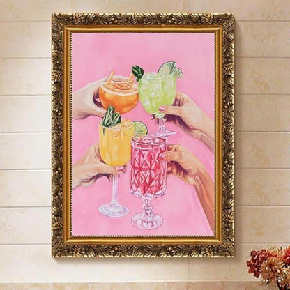 Colorful Cocktails Paint by Numbers Kit for Adults Canvas, Frameworkless - Image 2