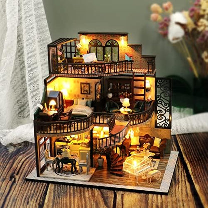 Spilay DIY Miniature House Kit for Adults, Miniature Dollhouse Kit - Image 2