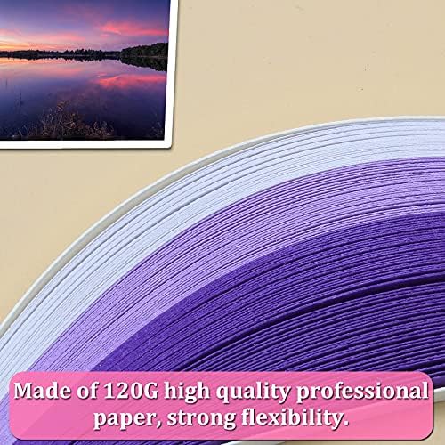 Zorfeter Multi-Color Quilling Paper Strips Kits, 5mm Width, 15" Length - Image 5