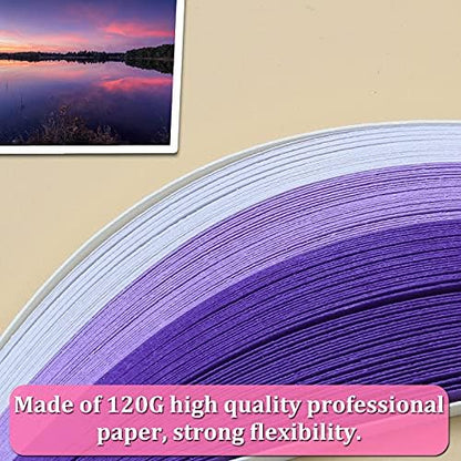 Zorfeter Multi-Color Quilling Paper Strips Kits, 5mm Width, 15" Length - Image 5