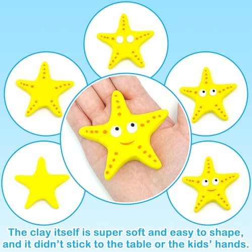 LanMa Air Dry Clay Kit for Kids, 12 Pack Sea Animal Air-Dry Art Kits with Ultra Light & Soft Modeling Clay, Instructions, Sculpting Tools, Christmas Birthday Gifts for Boys Girls - Image 3