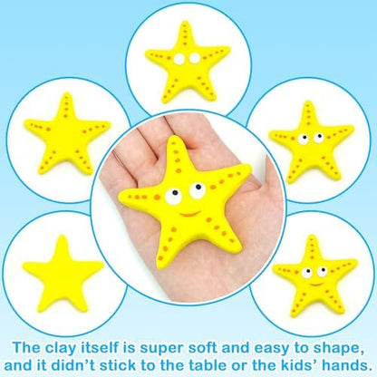LanMa Air Dry Clay Kit for Kids, 12 Pack Sea Animal Air-Dry Art Kits with Ultra Light & Soft Modeling Clay, Instructions, Sculpting Tools, Christmas Birthday Gifts for Boys Girls - Image 3