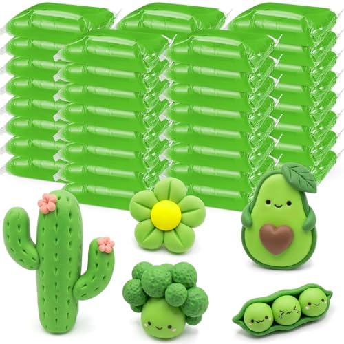 VioraWhite 40 Pcs 21 oz Air Dry Clay Bulk Modeling Clay,Green by VioraWhite