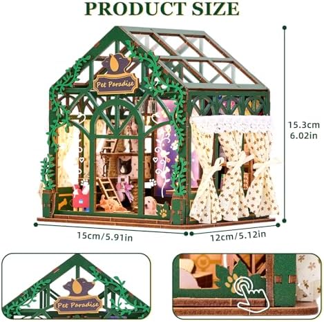 Miniature Dollhouse Kit, DIY Mini House Kit for Adult - Image 4