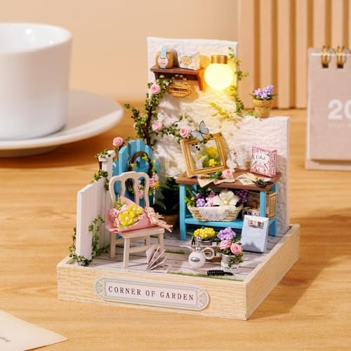 CUTEROOM DIY Doll Room Miniature Furniture Wooden House Kit-Garden Corner - Image 3