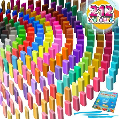 Air Dry Clay 212 Colors, Modeling Clay for Kids, DIY Molding Toy with Tools - Image 2