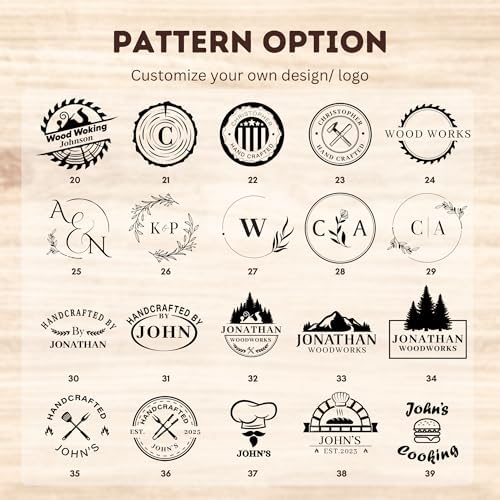 Custom Branding Iron for Wood, Food & Leather | Personalized Wood Branding Iron for Logo, Name, & Patterns | Leather Stamping Kit for Logo Making (4" X 4" Stamp Head) - Image 5
