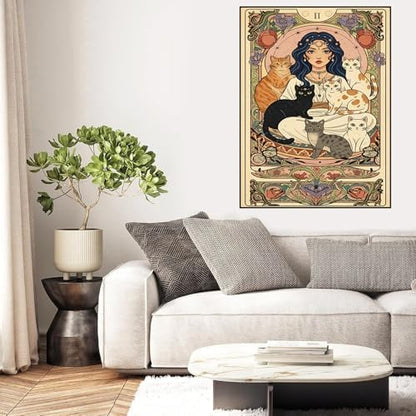 Diamond Art Kits for Adults,Tarot Cats Diamond Art Painting Kits for Adults - Image 5