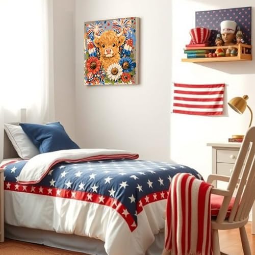 Gemozaic 4th of July Framed Paint by Numbers Kit for Adults and Kids 8-12 - Image 5