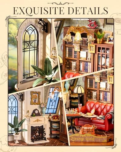 Rolife Living Room DIY Miniature House Kit with LED Light - Image 3