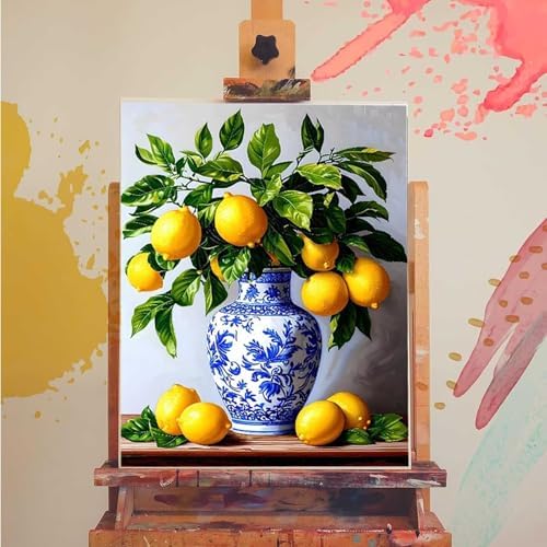 Paint by Numbers Kit for Adults Beginner, Plant Paint by Numbers Leaf, DIY Easy Acrylic Watercolor Oil Painting Kit with Brushes, Arts and Crafts for Adult for Home Wall Decor, Gifts 16x20 in 0-31 - Image 3