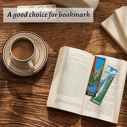 NEGEKFKX 6 Pcs National Park Cross Stitch Bookmark Kit for Adult Beginners - Image 3