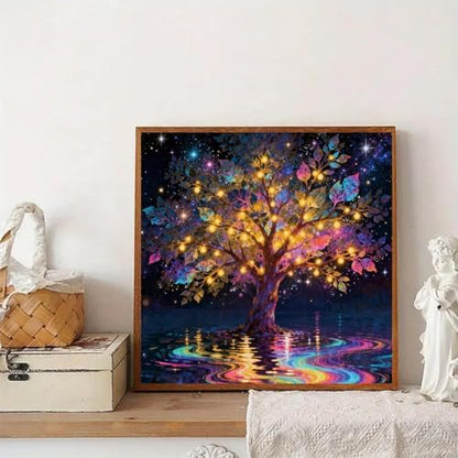 Tree of Life Paint by Numbers Kit for Adults Framed Canvas, Frameworkless - Image 5