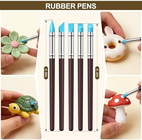 YEYETUO 27PCS Air Dry Clay Tools Kit, Basic Polymer Clay Sculpting Tools - Image 5
