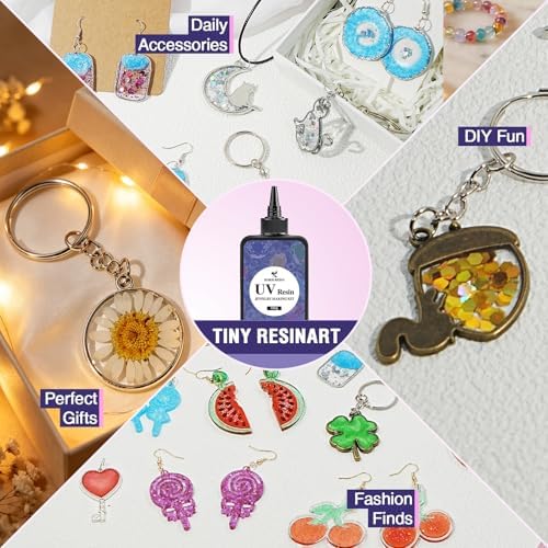 UV Resin Jewelry Making Kit - KHKD RESIN 250g UV Resin Kit with Light - Image 3