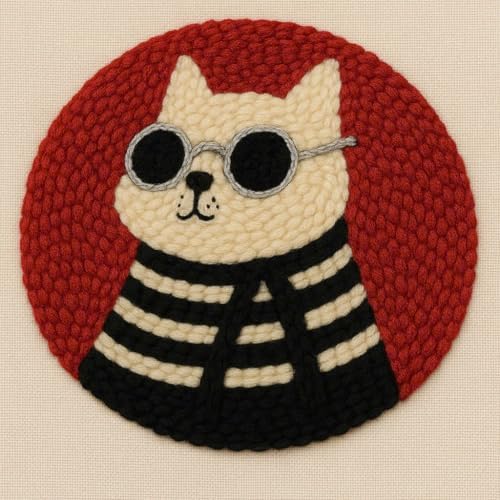 CELCRAFTIQUE Punch Needle Kits for Adults Beginner, Tool with Punch Needle Fabric, Hoops, Yarns and Sewing Needles (Style 4) - Image 3