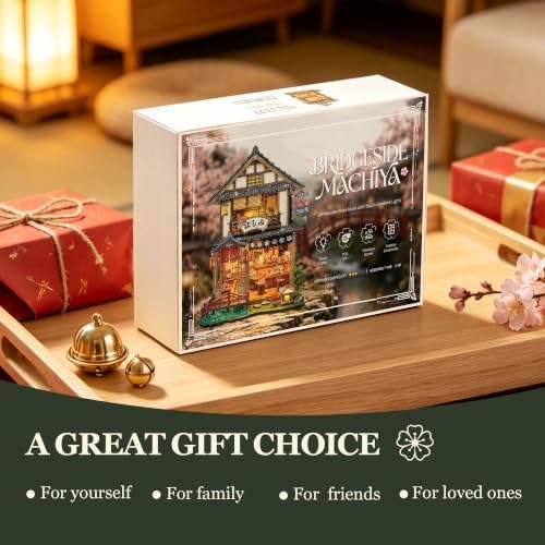 Book Nook Kit DIY Miniature House 3D Wooden Puzzle - Bridgeside Machiya - Image 7