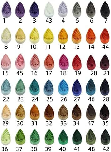ODETOJOY Quilling Paper Strips 3mm Paper Quilling Set 120pcs Quilling Strips 1/8inch Single Color Star Origami Paper DIY Hand Crafts (Navyblue) - Image 7