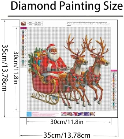 Santa Claus Diamond Art Kits for Adults,5D Christmas Diamond Painting - Image 5