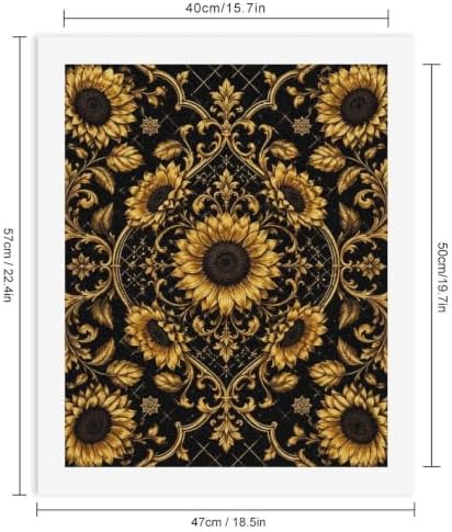 Bozfoxa Paint by Numbers Kit for Adults Beginner Golden Sunflower - Image 3
