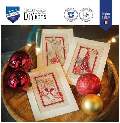 Vervaco Counted Cross Stitch Greeting Card Kit Christmas (Set of 3) PN-0154080 - Image 5
