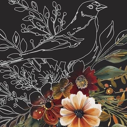 Brea Reese Autumn Equinox Scratch Art Paper Pad - 6 Guided 9x12in Designs - Image 5