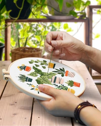 TINDTOP 3 Pack Embroidery Kit for Adult, Embroidery DIY Starter Kit - Image 4