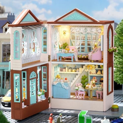 CUTEROOM DIY Miniature House Kit Wooden Craft Gift for Adult-Candy Cake - Image 4