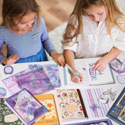 miikoul Vintage Scrapbooking Supplies Kit for Teen Girl Kid Women Diy Gift - Image 6