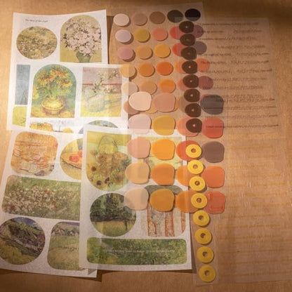 YagCu Scrapbook Kit for Beginners, Aesthetic Junk Journal Supplies, Scrapbooking and Journaling Materials, Bullet Journals Stationery, Planner DIY Arts Craft, Women Adults - Image 5