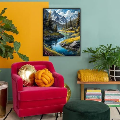 HITO Landscape Paint by Numbers Kit for Adults 16x20 Inch Frameless - Image 6