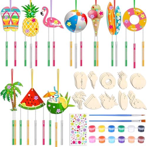 JellyArch Beach 30 Pack DIY Wind Chime Kit Art and Crafts by JellyArch