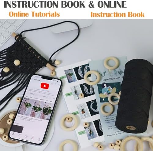 Macrame Kit for Adults Beginner DIY Craft Kits with Instruction + Video - Image 4