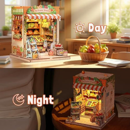 Fsolis Book Nook Kit - DIY Miniature House Kit for Adults - Image 4