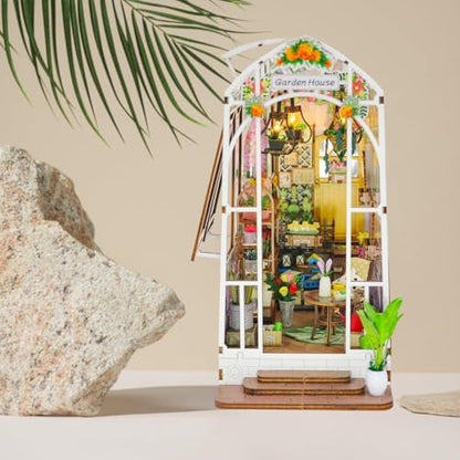 DIY Book Nook Kit, Miniature Dollhouse Booknook Kit for Adults, Garden - Image 5