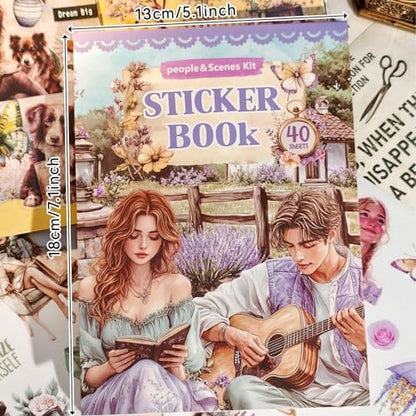 360 PCS People Stickers Book for Adults - Vintage Aesthetic Journaling Supplies Kit with Women Figures｜Scrapbooking,Card Making & Water Bottle DIY - Image 2