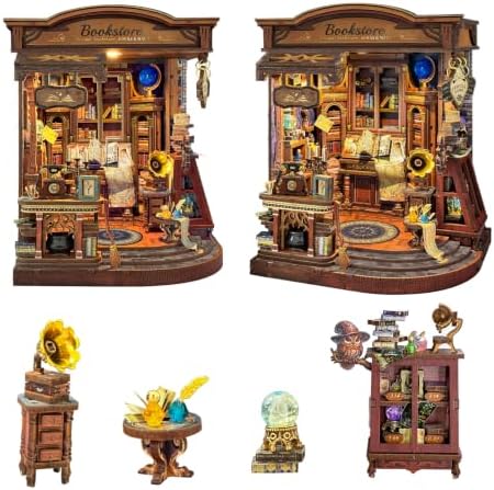 Book Nook Kit DIY Miniature House 3D Wooden Puzzle - Inchspace Bookstore - Image 3