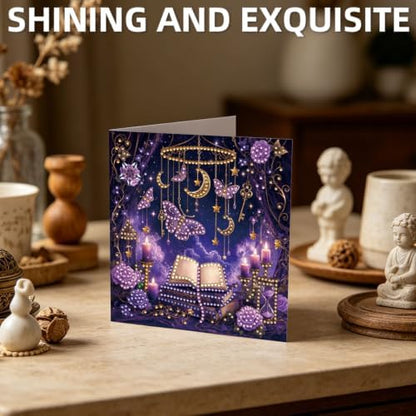 LAKEQUILL DIY Diamond Art Painting Greeting Kit, 12 Pieces, Creative Craft Set，Dark Academy - Image 7