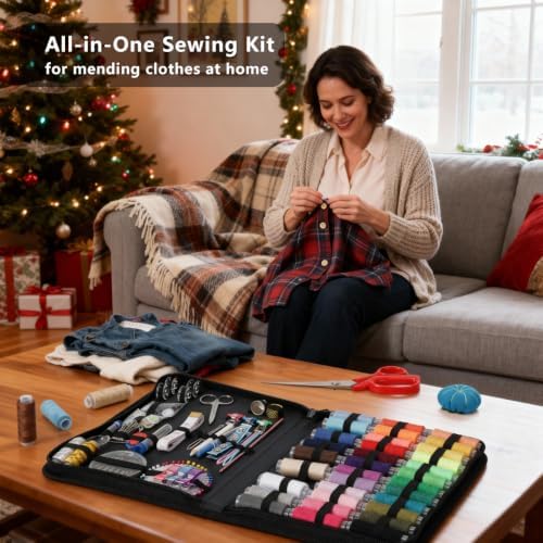 YUANHANG Large Sewing Kit for Adults: 2-Year Supply for Home Hand Mending - Image 2