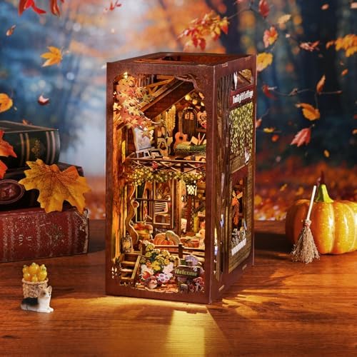 TOYQI Book Nook Kit, DIY Miniature Dollhouse Kit for Adults and Teens - Image 6