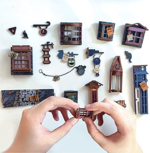 Book Nook Magic Night Alley DIY Miniature House Kit for Adults - Image 5
