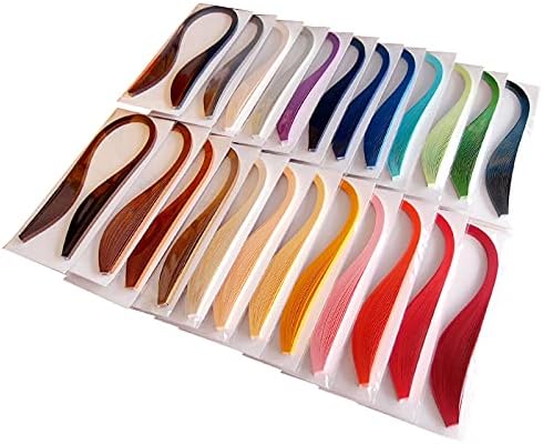 ODETOJOY Quilling Paper Strips 10mm Red Black Yellow Pink Green Purple White for Crafts Star Origami Paper Quilling Supplies Strip 3/8inch 1cm-120pcs, 54cm (Emerald) - Image 3